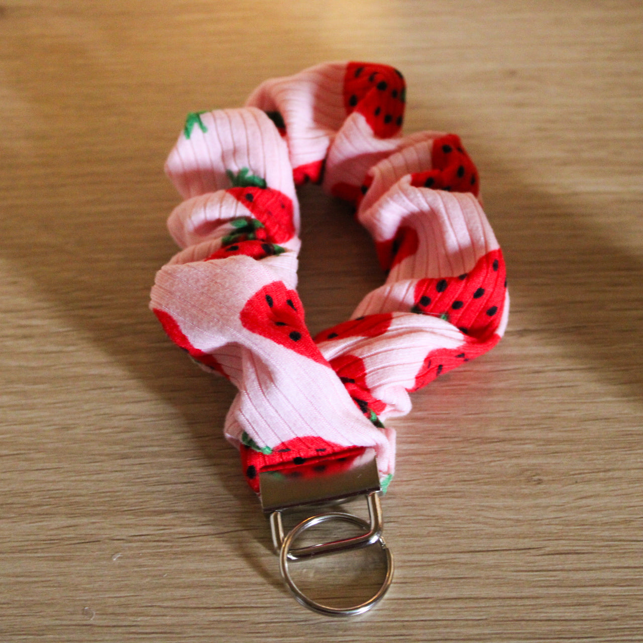 Strawberry Dreams Scrunchie Wristlet