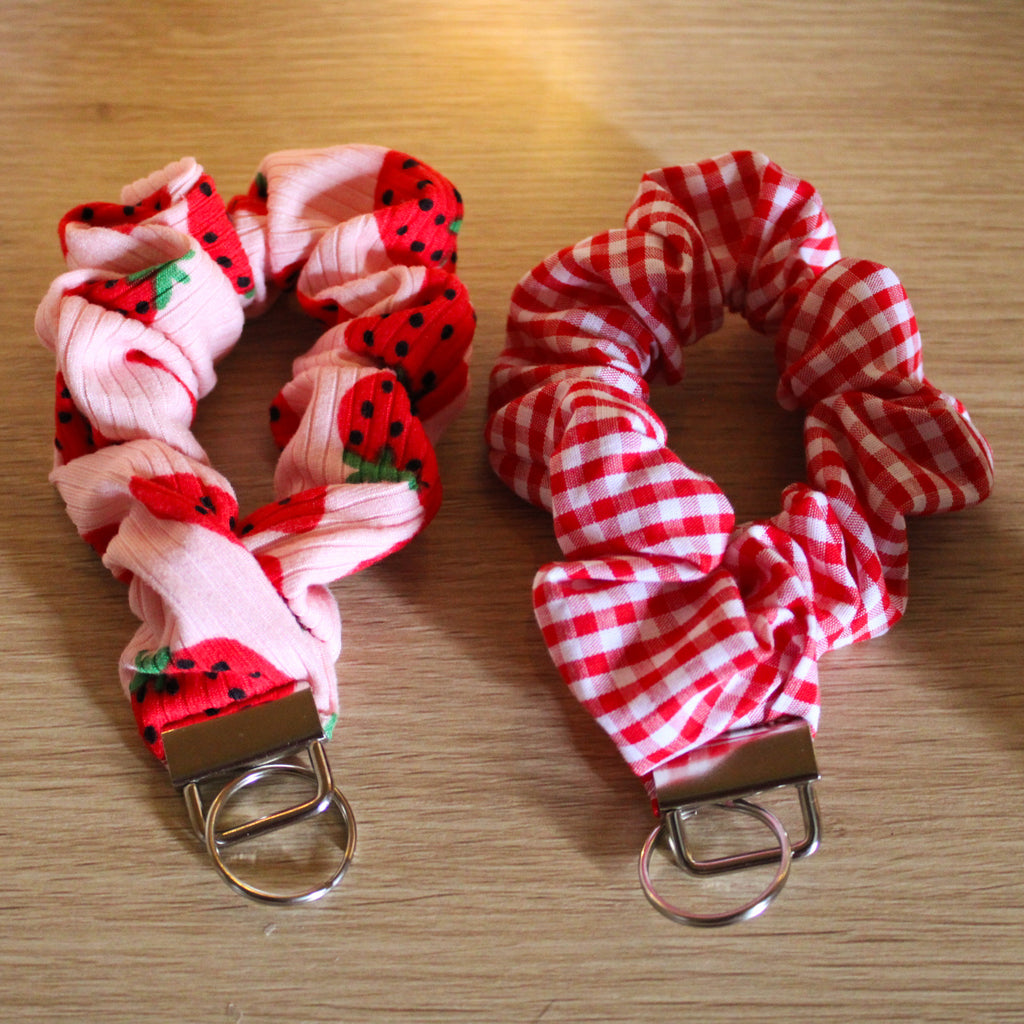 Strawberry Dreams Scrunchie Wristlet