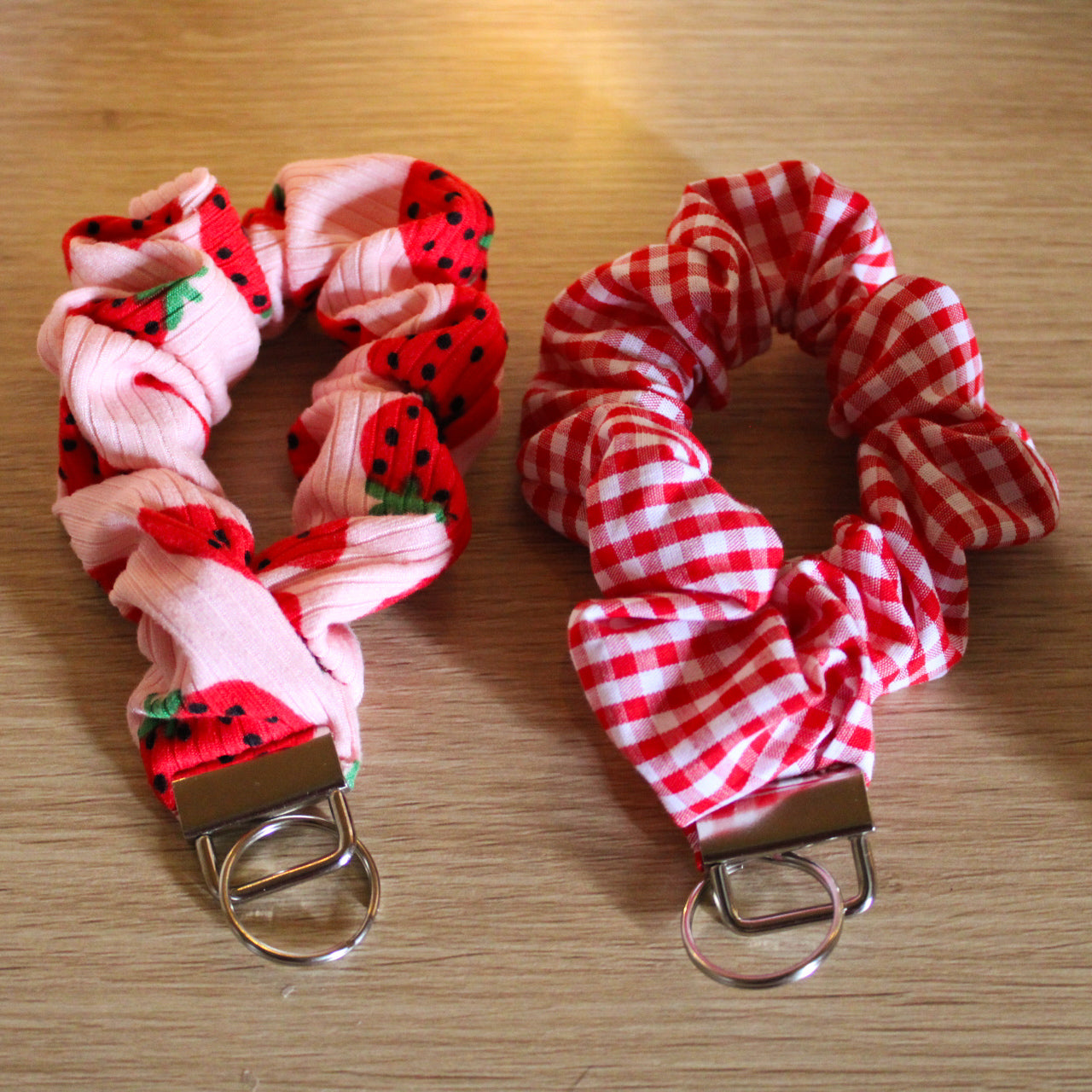 Strawberry Dreams Scrunchie Wristlet